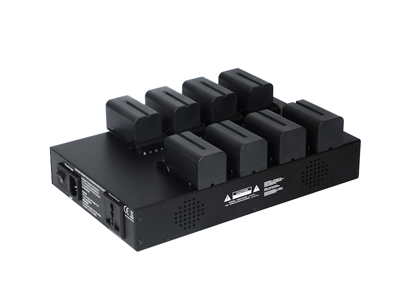 Battery charger for microphone desks